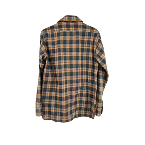 Vintage Allyn St George Mens M Plaid Wool Blend Shacket Shirt Made in Korea - Picture 2 of 12